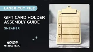 Clipboard Gift Card Holder Laser SVG | Coach Giftcard | DIY Laser Wood Gift Card Holder