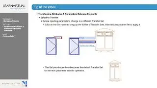 Transferring Attributes & Parameters Between Elements