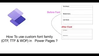 How To use custom font family   (OTF, TTF & WOF) in   Power Pages ?