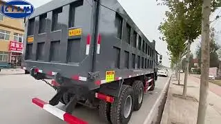 grey 375hp howo dump truck
