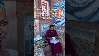 Saffron+Tea+🔥#Magic, Ancient #Morocco #Art, Ait Ben Haddou in High Atlas Mountains #paintings #fire