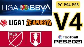 Option File 2026 | V4 | Completo + Liga MX/LIGA1/MLS | PES2021 | PS5 | PS4 | PC