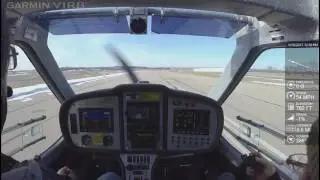 Flight Design CTLS slip to landing 1/15/2017 - KBUU
