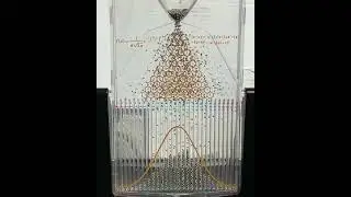 Probability Machine - Galton Board Plinko in Slow Motion with Bell Curve Distribution #statistics
