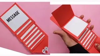 Diy | Water Fall Card For Multiple Messages | How To Make Cool And Easy Greeting Cards |