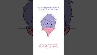 Exaggerate a character's proportions to tell a story by randybishopart #shorts