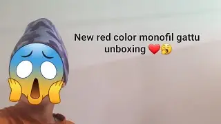 New red color monofil gattu unboxing + testing 🤑❤️🥱 #kite #monokitefighter 