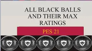 ALL BLACK BALL PLAYERS AND THEIR MAX RATINGS (PES 21)