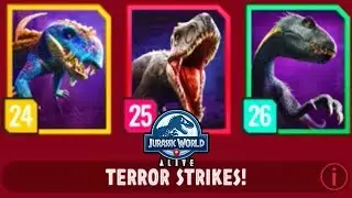 LVL 26 INDORAPTOR + LVL 25 IREX EPIC STRIKE EVENT (JURASSIC WORLD ALIVE)
