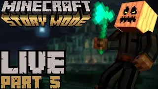MURDER MYSTERY OVER HERE!?  Let's Play on Minecraft Story Mode  LIVE #5