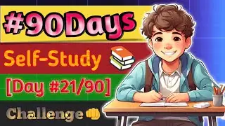 {Day 21/90:} 90-Day Self-Study Challenge 🤓 📚 💯 || Library Study Vlog📓 || 📖 Study with Smile 😊 ||