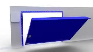 PARMARINE - Installation of the new type of A 60 GR sliding fire door