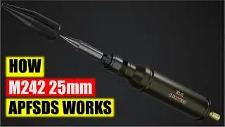 How German M242 25mm Tungsten Armour Penetrator Works.