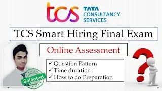 TCS Smart Hiring Final Exam | TCS Online Final Assessment Test | Online Assessment | StudyStool |