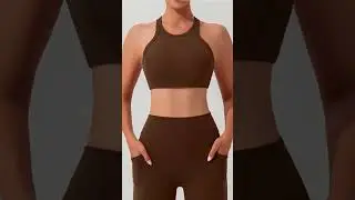 Round Neck Racerback Active Tank #fashion #fashionweek #tiktok #facebook #instagram #trending