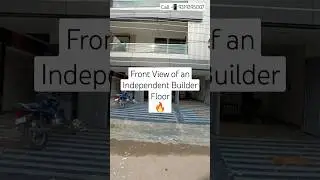 Front View 🪟 of 4BHK Independent Builder floor in Indirapuram 🔥 #shorts #housedesign #luxuryhomes