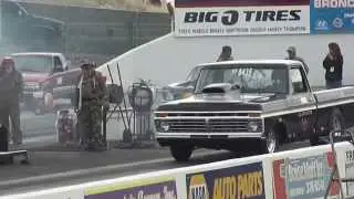 1973 F-100 runs 9.40 @ 140 at 4500' density altitude.