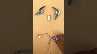 Running 2 Dc Generator Motor Using Mini Drone Motor