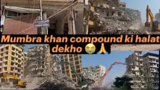 Mumbra Khan compound building demolition // Please help the people here 🙏🏠 #savemumbra #mumbra