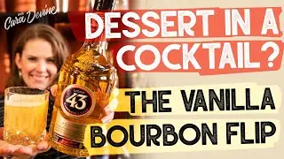 The ULTIMATE rich and creamy DESSERT Cocktail... How to make a Vanilla Bourbon Flip - FAST!