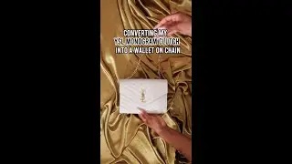 How to Convert a YSL Clutch into a Crossbody Bag | Luxury #fashionhacks