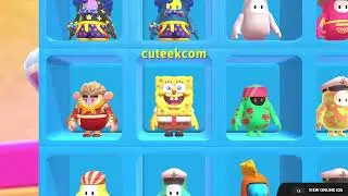 Fall Guys Spongebob 🧽 Kudos Carnival PS5 Gameplay | Cuteek