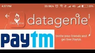 (PAYTM LOOT) Datagenie app Rs 5 /- refer unlimited