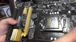 Intel Core i3-4170 процессор, Asus B85M-E материнская плата, сборка компьютера
