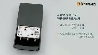 VHF-UHF - Pre-amp (LTE/5G) - Johansson (REF.7411)