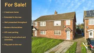 FOR SALE! Extended 3 bed semi on Station Avenue, Ranskill, Retford