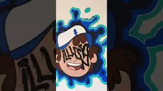 Painting Dipper Pines from Gravity Falls ✨ #painting #dipperpines #gravityfalls #messages #art