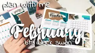 february plan with me | black swan theme