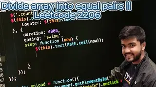 Divide array into equal pairs || Leetcode 2206 || Math || Mapping || DSA