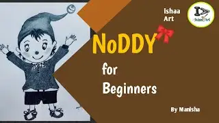 very easy NoDDY drawing #noddy#ishaaArt#forbeginners#subscribe