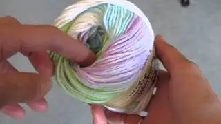 How to find the middle of a skein of yarn so that it can be 