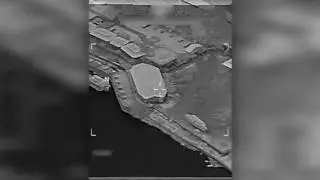 Coalition airstrike destroys a Da'esh watercraft near Mosul, Iraq