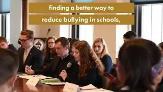 Bishop Sullivan and Catholic high school student leaders talk gun violence