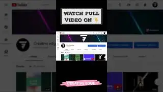 Check it now!!!! @creative edge #youtubeshorts