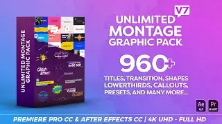 Montage Graphic Pack / Titles / Transitions / Lower Thirds | motionapack.me
