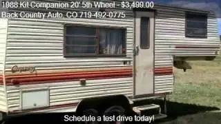 1988 Kit Companion 20' 5th Wheel Camper for sale in Falcon,