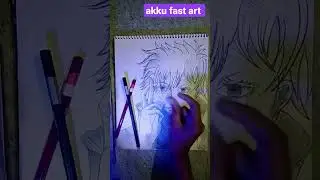 on request of my subscriber #gojo saturo#jujutsu kaisen #akku fast art #support me 🥺