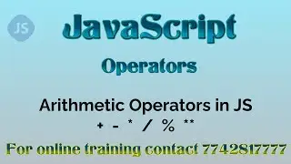 Arithmetic Operators in Javascript in Hindi