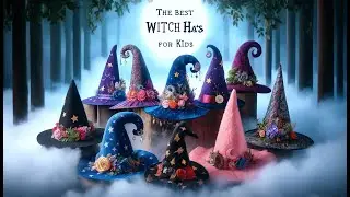 🧙&zwj;♀️ SATINIOR 10 Pieces Halloween Women Black Witch Hat | Best Witch Hats for Kids 🎃