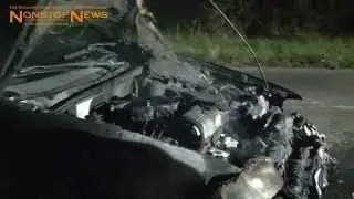 Kreuzendes Reh wird von Auto erfasst (28.09.2014)