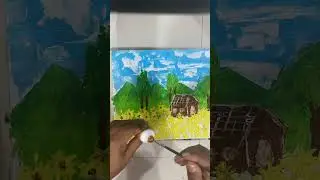 Palette knife painting with acrylic colors | palette knife painting ideas palette 🎨