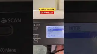 HOW TO CLEAR ERROR CODES IN CANON PRINTER #printer #printingsolution #printerplus #copier #canon