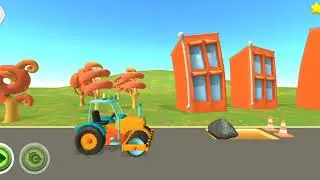 🛣️ Amazing Road Construction Using Roller #gaming #facts #animation 