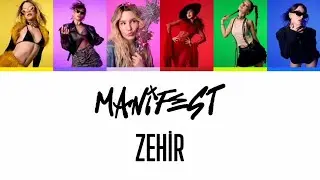 manifest feat. Pango | Zehir - Lyrics Music Video (Renk Kodlu)