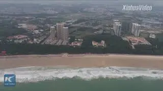 Amazing aerial view of Dongshan island in Fujian, China