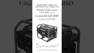 📢 Benzinski agregat Bormann 2.8/2.5kW TDA
